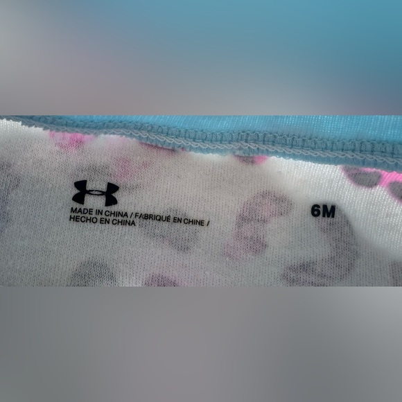 Nike & Under Armor Bundle of 2 Zip Up Footed Onsies Baby Pajamas Size 6 Month - Picture 14 of 15